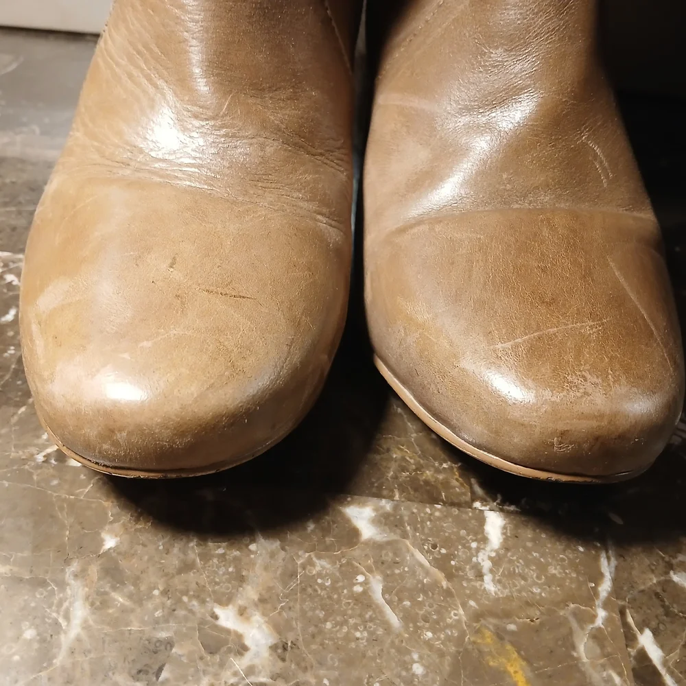 Matiko Tan Over the Knee Leather Boots